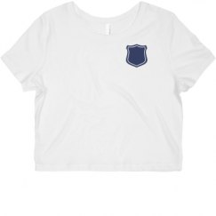 Ladies Slim Fit Crop Top Tee