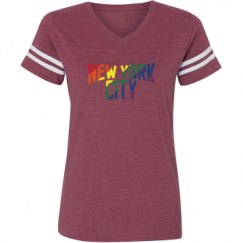 Ladies Relaxed Fit Vintage Sports Tee