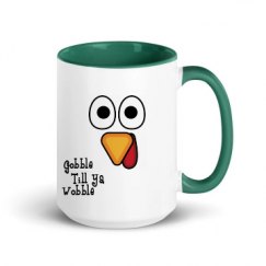 15oz Ceramic Mug with Color Inside