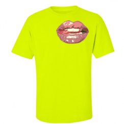 Unisex Ultra Cotton Safety Neon Crewneck Tee