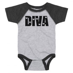 Cute Baby Diva Hearts