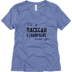 Ladies Relaxed Fit Super Soft Triblend V-Neck Tee