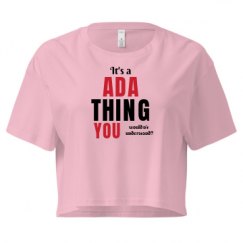 Ladies Festival Cali Crop Top Tee