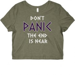 Ladies Slim Fit Crop Top Tee