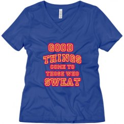 Ladies Relaxed Fit V-Neck Tee
