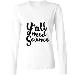 Ladies Relaxed Fit Basic Long Sleeve Tee