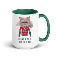 15oz Ceramic Mug with Color Inside