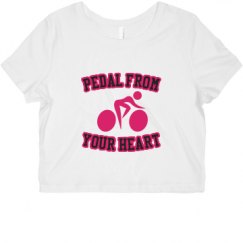 Ladies Slim Fit Crop Top Tee