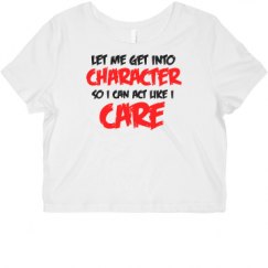 Ladies Slim Fit Crop Top Tee