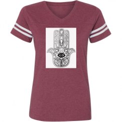 Ladies Relaxed Fit Vintage Sports Tee