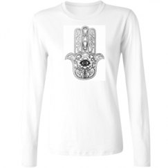 Ladies Relaxed Fit Basic Long Sleeve Tee