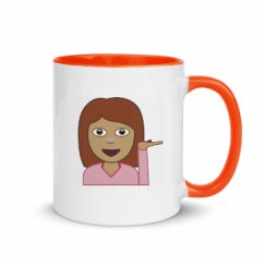 11oz Ceramic Mug with Color Inside