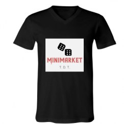 Unisex V-Neck Jersey Tee