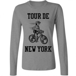 Ladies Relaxed Fit Basic Long Sleeve Tee