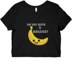 Ladies Slim Fit Crop Top Tee