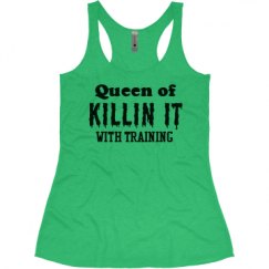 Ladies Slim Fit Super Soft Racerback Triblend Tank