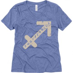 Ladies Relaxed Fit Super Soft Triblend V-Neck Tee