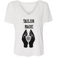 Ladies Flowy Slouchy V-Neck Tee