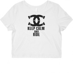 Ladies Slim Fit Crop Top Tee