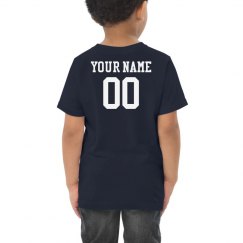 Custom Name Number Toddler Tee