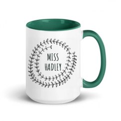 15oz Ceramic Mug with Color Inside