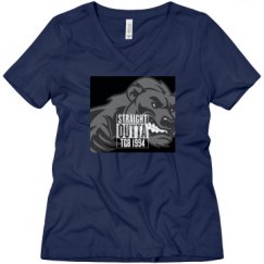 Ladies Relaxed Fit V-Neck Tee