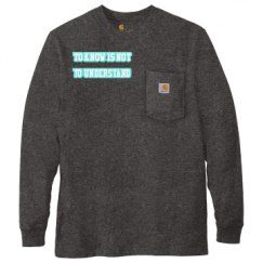 Unisex Carhartt Pocket Long Sleeve Tee