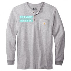 Unisex Carhartt Long Sleeve Henley Tee