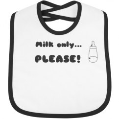 Infant Contrast Trim Bib