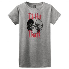I'd Hit That Ladies Football Tee
