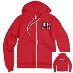 Red designers hoodie 