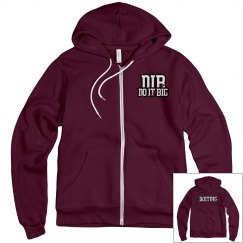 Burgundy designers hoodie 