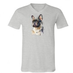 Unisex V-Neck Jersey Tee