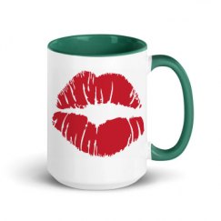 15oz Ceramic Mug with Color Inside