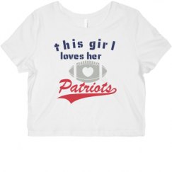 Ladies Slim Fit Crop Top Tee