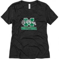 Ladies Relaxed Fit Super Soft Triblend V-Neck Tee