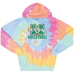 Unisex Tie-Dye Fleece Hoodie