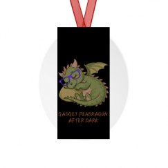 Metal Oval Christmas Ornament