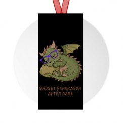 Metal Round Christmas Ornament