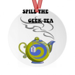 Metal Round Christmas Ornament