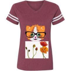 Ladies Relaxed Fit Vintage Sports Tee