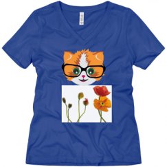 Ladies Relaxed Fit V-Neck Tee