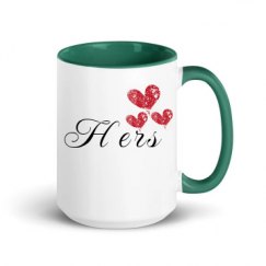 15oz Ceramic Mug with Color Inside