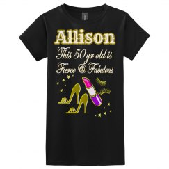 GOLD FIERCE AND FABULOUS 50TH BIRTHDAY