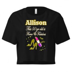 Ladies Festival Cali Crop Top Tee