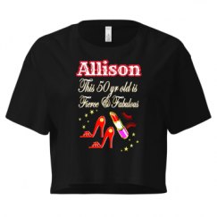 Ladies Festival Cali Crop Top Tee