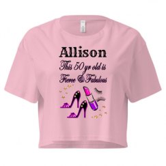 Ladies Festival Cali Crop Top Tee