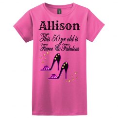 50TH BIRTHDAY SHOE QUEEN DIVA DESIGN