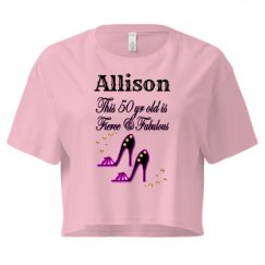 Ladies Festival Cali Crop Top Tee