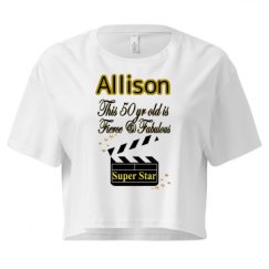 Ladies Festival Cali Crop Top Tee